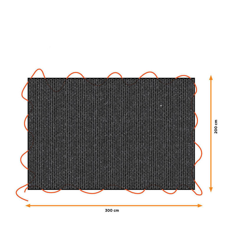 Lona Negra Para Remolque, Medidas: 1,6x2,5m. Black+Decker