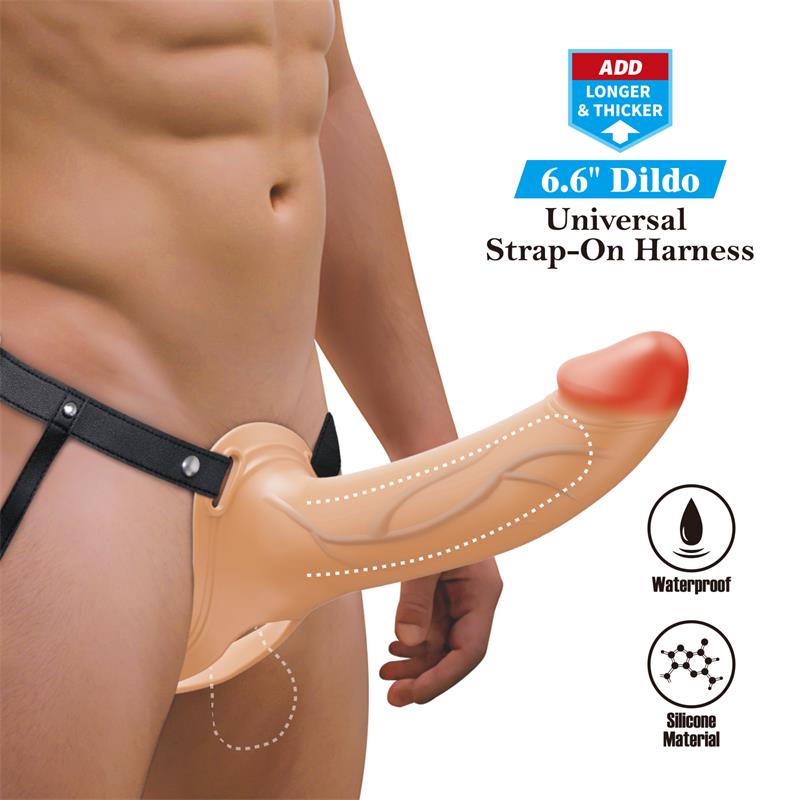 London Arnés Universal Con Dildo Hueco 6.6