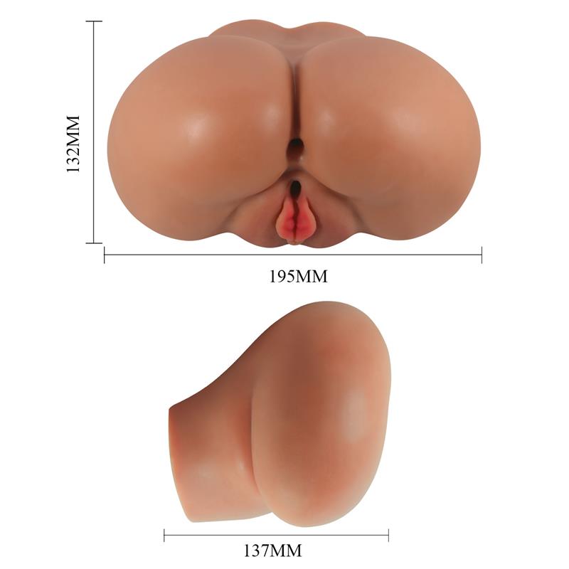 Crazy Bull - Luna Trasero Vibrador Con Vagina Y Ano Realístico Natural Control Remoto
