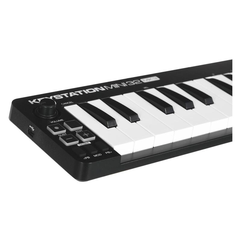 M-Audio Keystation Mini 32 Mk3 Teclado Midi 32 Llaves Usb Negro, Blanco