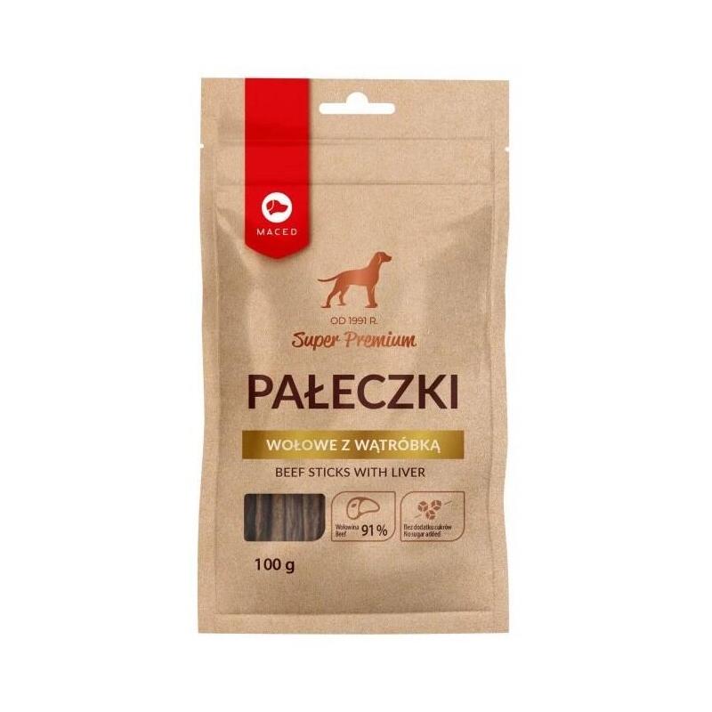Maced Beef Sticks With Liver - Golosina Para Perros -  100g