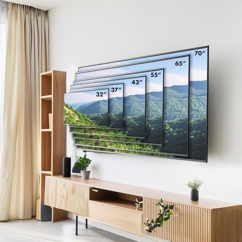 Maclean Mc-412 Soporte Para Tv,  Pared Para Pantallas De 32-70", Vesa Máx. 400x400, Carga Máx. 45kg, Ajuste De Inclinación +0°~-10°