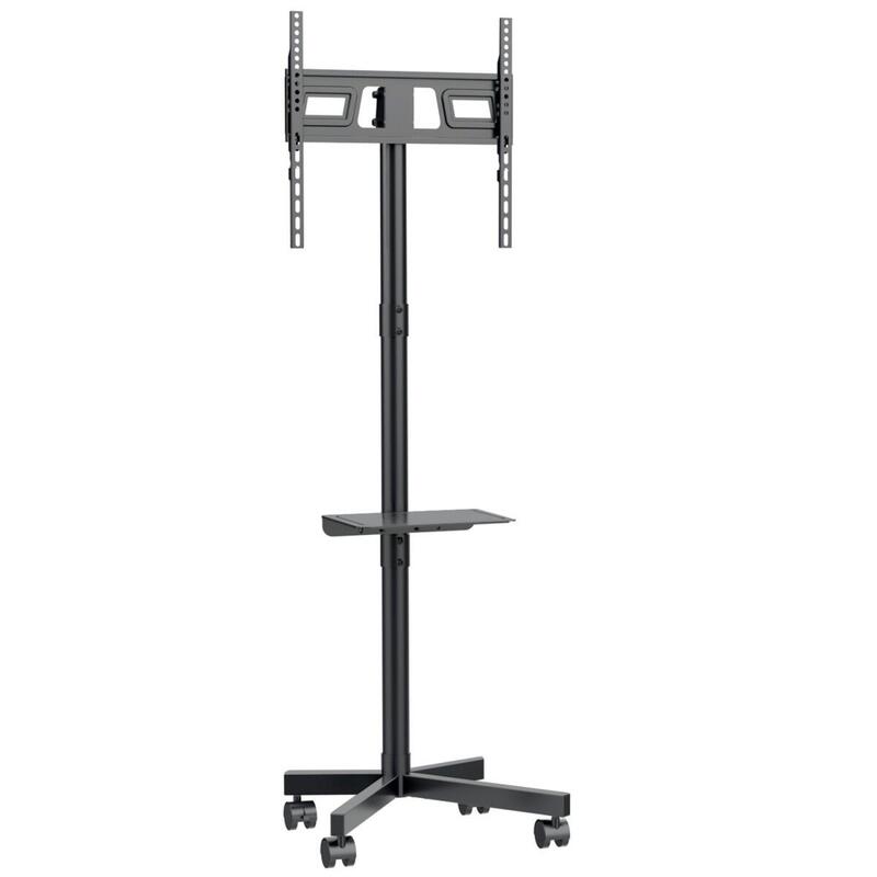 Maclean Mc-949 Soporte Tv Móvil Con Ruedas, Apto Para Televisores De 32 A 55'' Hasta 25 Kg Máx. Vesa 400x400, Soporte Tv Universal