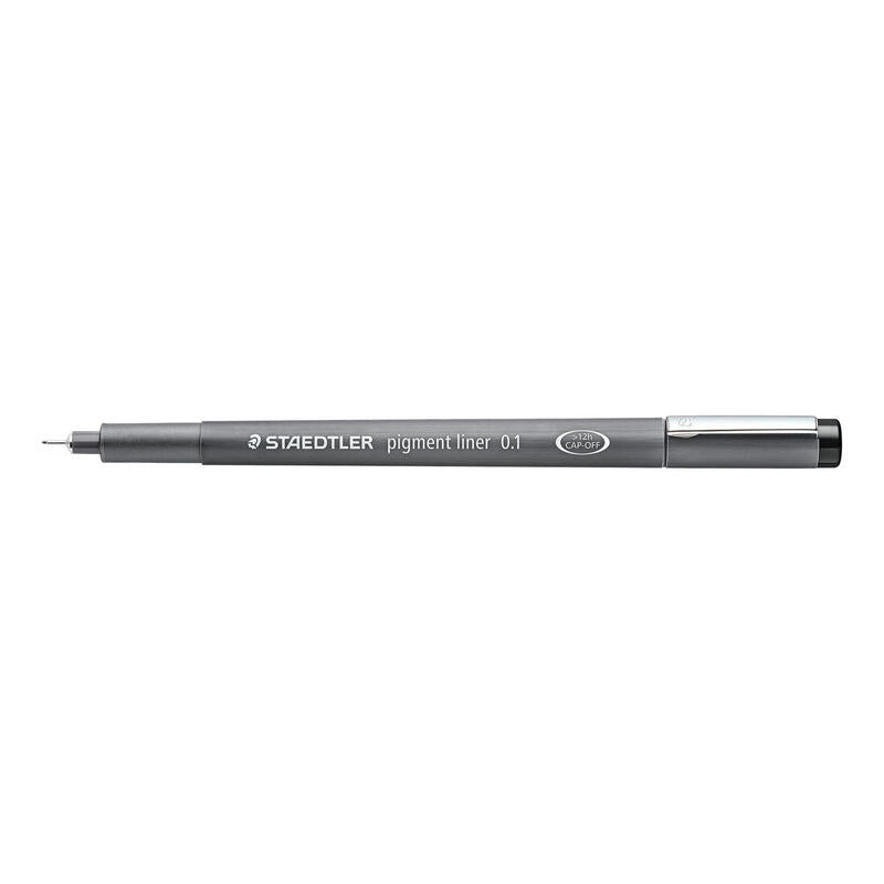 Maedtler Pigment Liner 0,1mm Negro 10 Mück