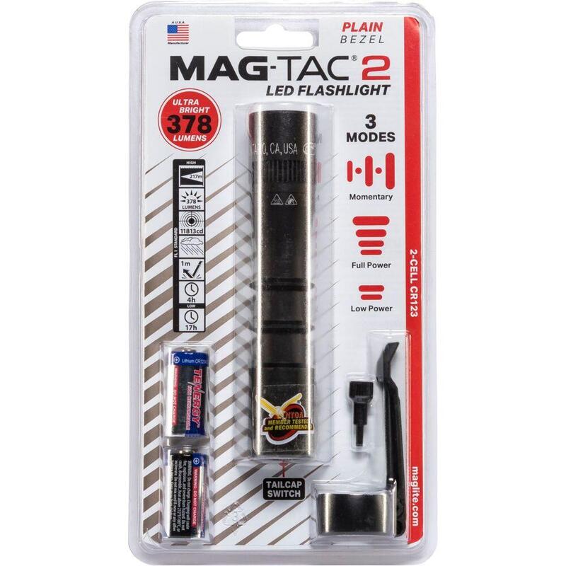 Maglite Mag-Tac 2 No Crown Taschenlampe Schwarz