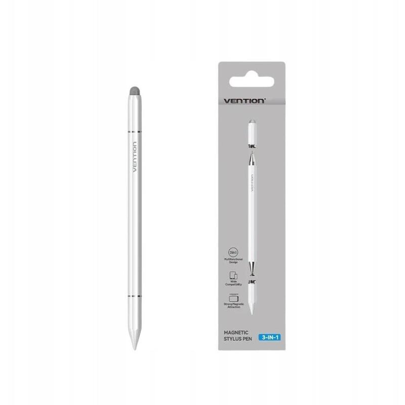 Lápiz Óptico Magnético Vention 3 En 1 Blanco