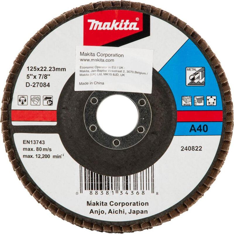 Makita Faecherschleifscheibe 125mm A40