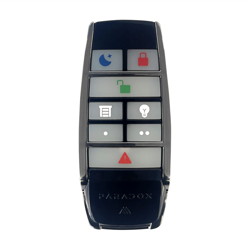 Mando Control Remoto De 8 Botones Inalámbrico Bidireccional Negro