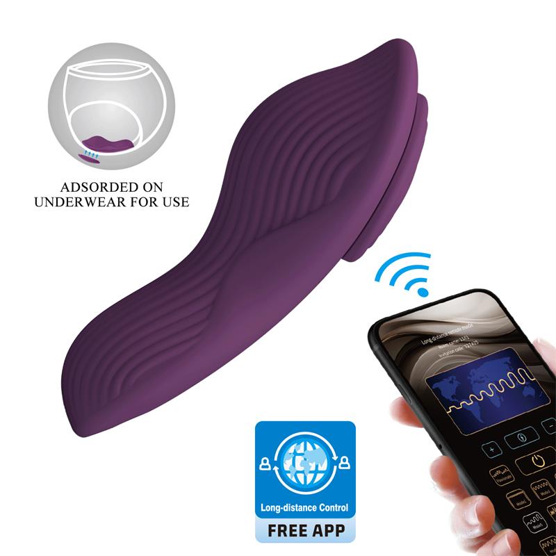Pretty Love - Mane Masajeador Lay On Clítoris 10 Vibraciones Control Remoto Morado