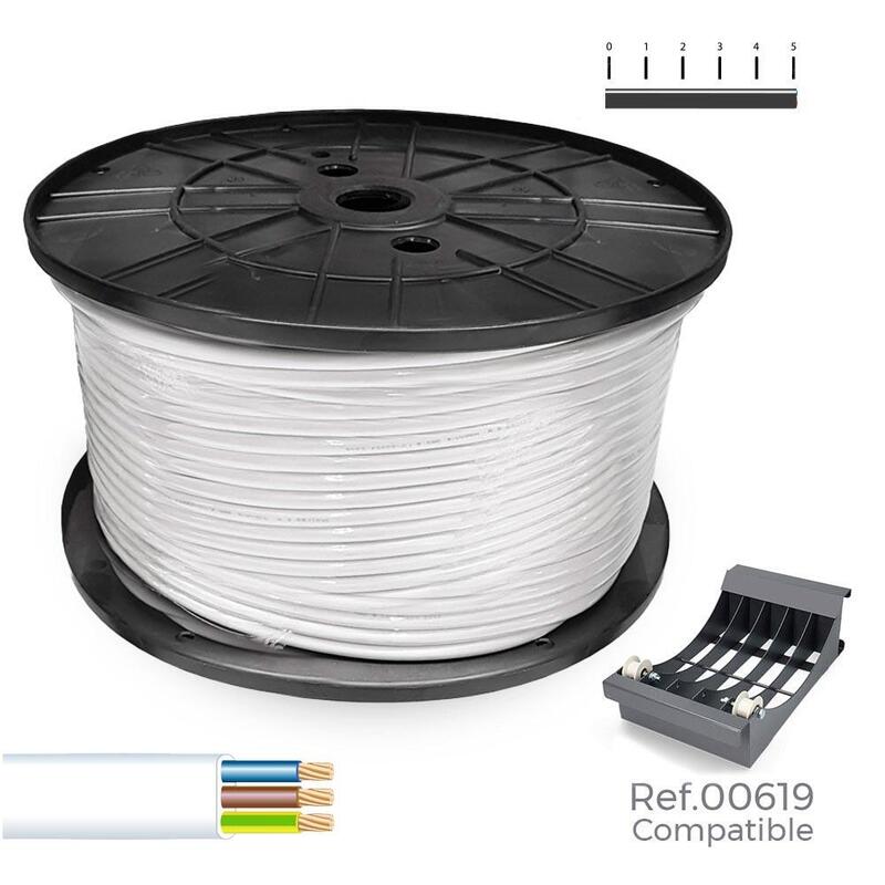 Manguera Plana 3 G 1,50 Mm² Blanca, 200 M. (Bobina Grande)
