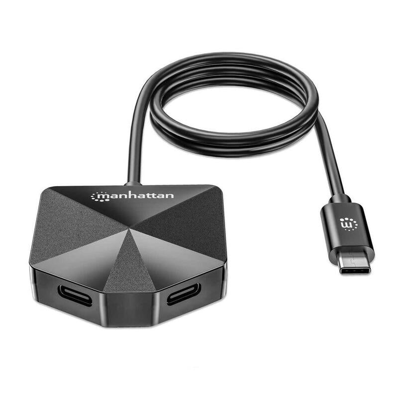 Manhattan 4-Port Usb Hub Usb-C Mecker 2xusb-C 2xusb-A Port