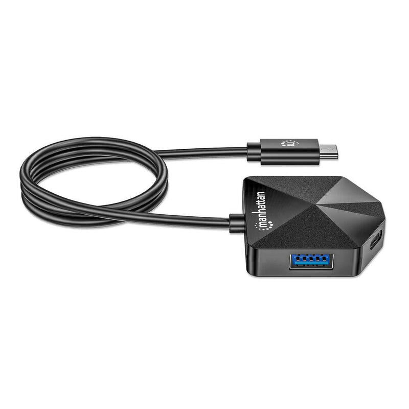 Manhattan 4-Port Usb Hub Usb-C Mecker 2xusb-C 2xusb-A Port