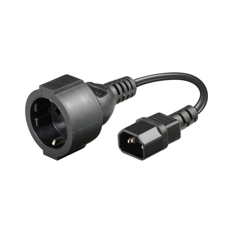 Manhattan Power Adapter Iec320 C14 Into Schuko F 23cm