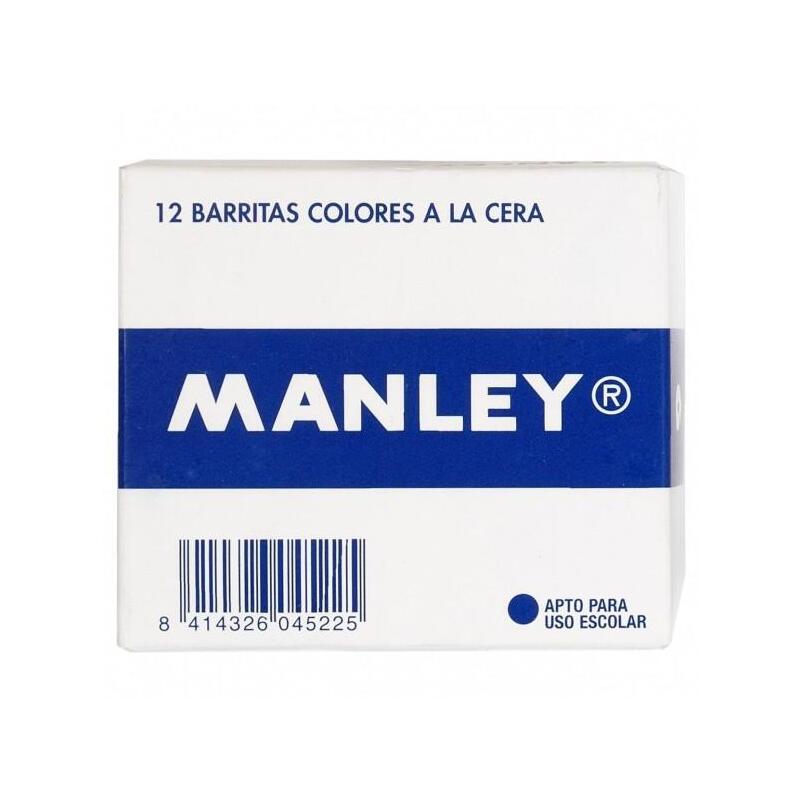 Manley Estuche De 12 Ceras 60mm (1) Blanco