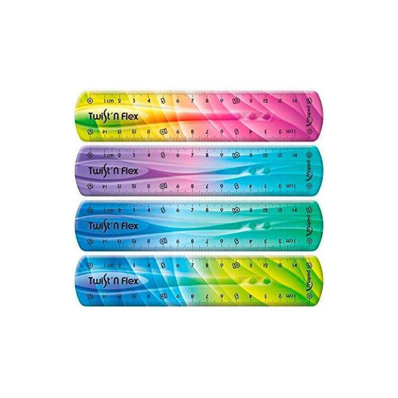Maped Regla T&F Decoradas Doble Graduación 15 Cm Colores Surtidos