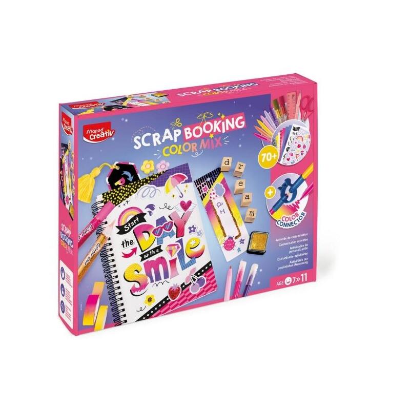 Maped Scrapbooking Color Mix - Contiene Mas De 70 Accesorios - Para Niã±Os A Partir De 7 Aã±Os