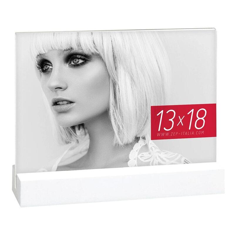 Marco Zep Dresda White  13x18 Acrylic W. Wooden Base    Aq657w