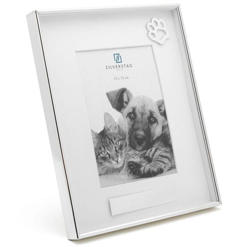 Marco Zilverstad Mascota Con Pata 10x15 Metal Retrato 7553231