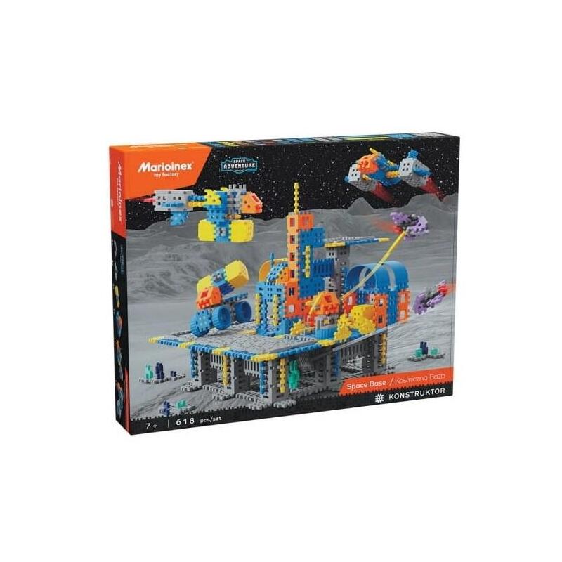 Marioinex Bloques Mini Waffle Base Espacial, 618 Piezas