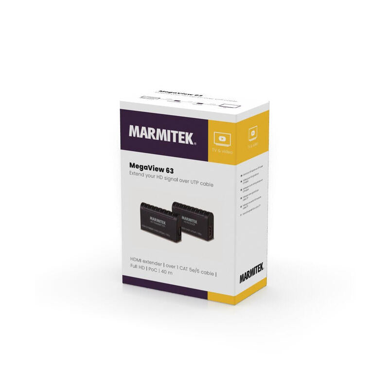 Marmitek Megaview 63 Hdmi Extender Over 1 Cat 5 Cable