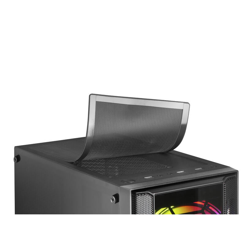 Mars  Gaming Mc500 Carcasa De Ordenador 2 Ventiladores Frgb Negro