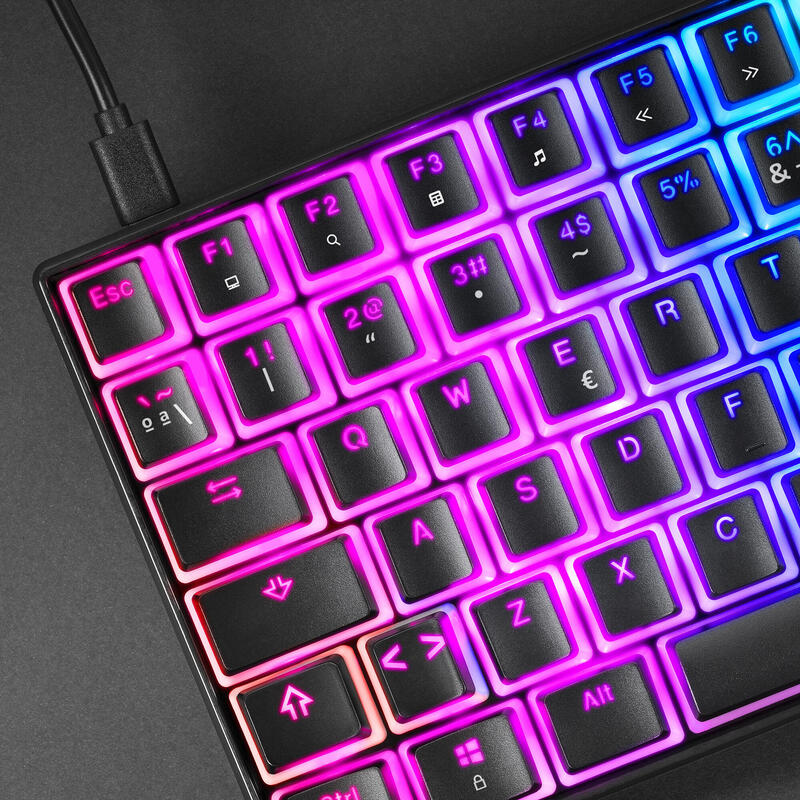 Mars Gaming Mkultra Teclado Mecánico Negro Switch Azul