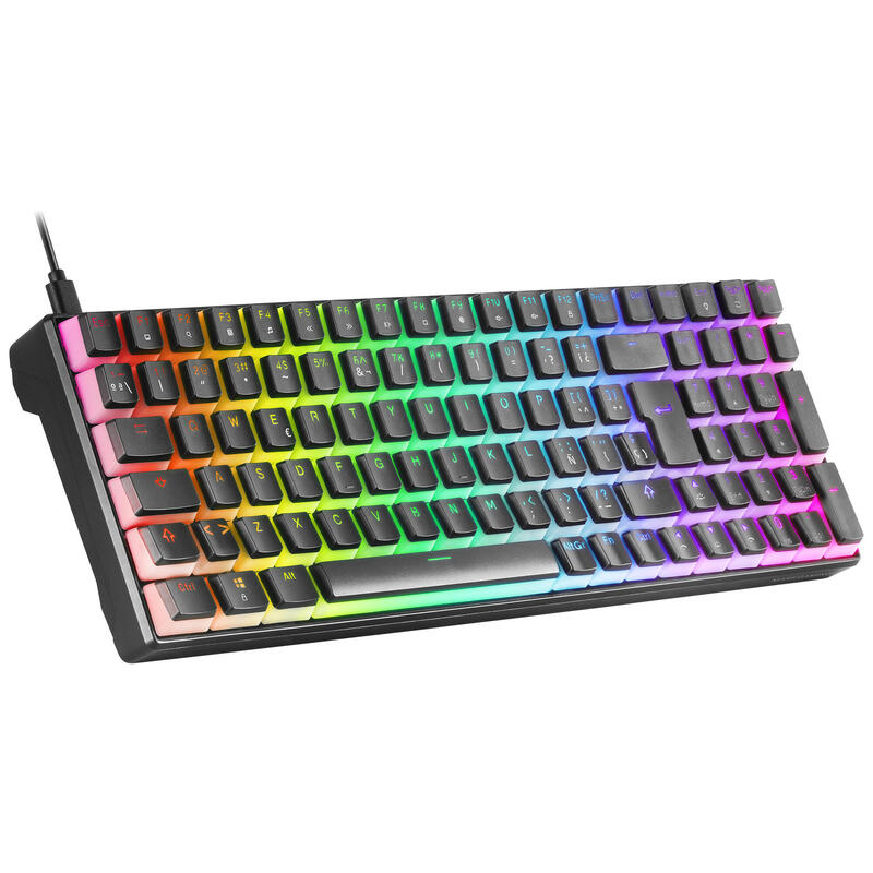 Mars Gaming Mkultra Teclado Mecánico Negro Switch Azul