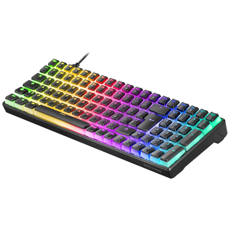 Mars Gaming Mkultra Teclado Mecánico Negro Switch Azul