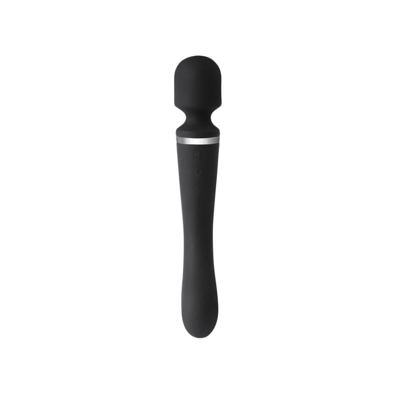 Masajeador 2 En 1 Silicona Negro