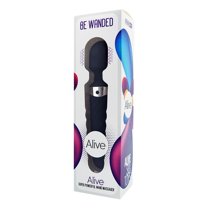 Alive - Be Wanded Masajeador Vibrador Negro