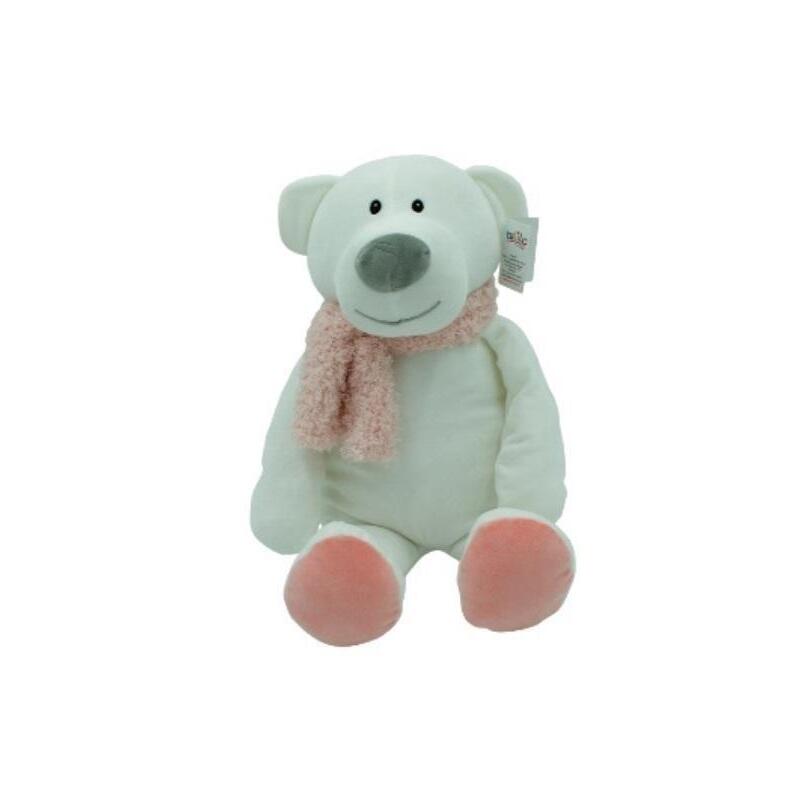 Maskotka Niedzwiedz Kamil Rózowe Dodatki 35 Cm