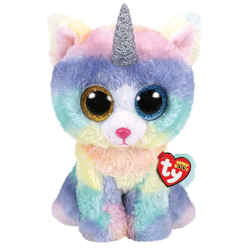 Maskotka Ty Beanie Boos Kotek Jednorozec Heather 42cm