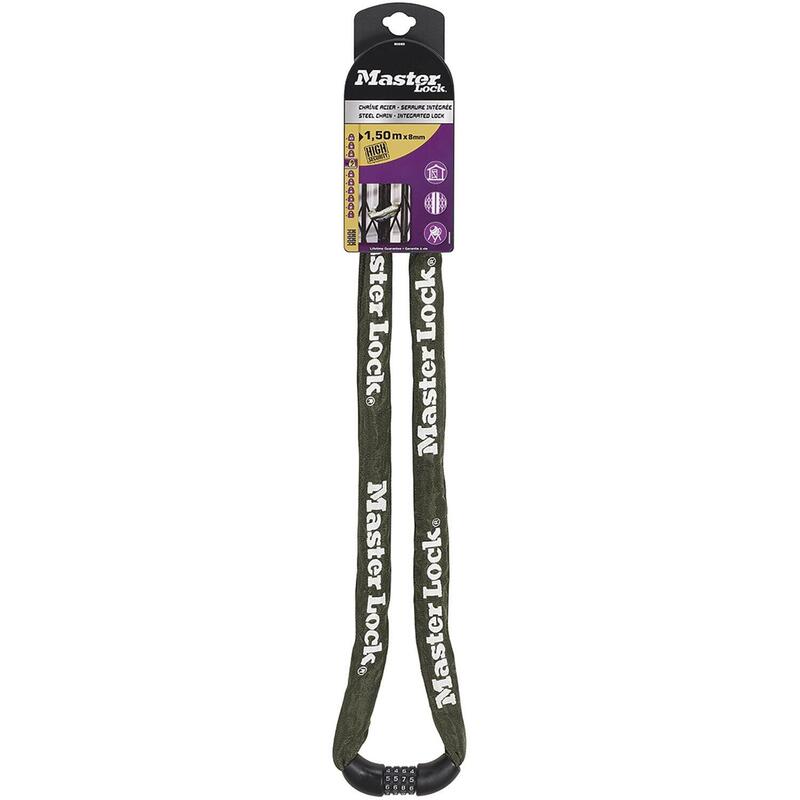 Master Lock Fahrradkettenschloss Con Candado De Combinación-8028eurd