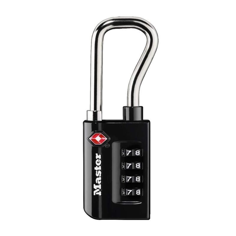 Master Lock Tsa Candado De Combinación Negro, 10,6 X 3,5 X 1,4 Cm