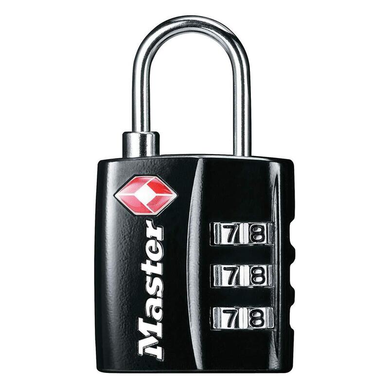 Master Lock Tsa Candado De Combinación, Negro, 5,5 X 3 X 2,6 Cm