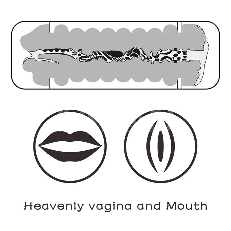 Masturbador Masculino Virgin-Skin Vagina Y Boca