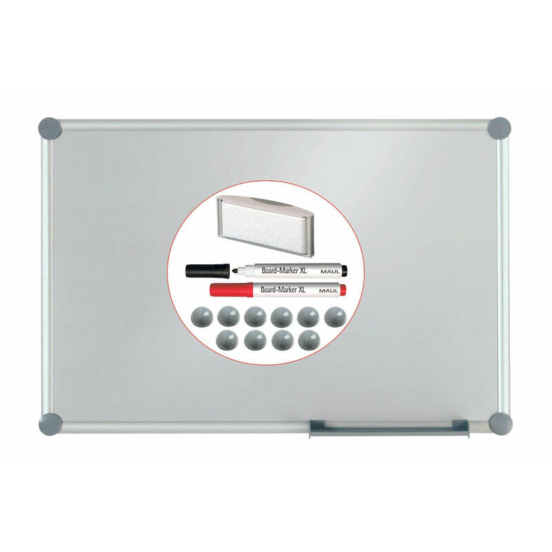 Maul Whiteboard Maulpro 60x90cm Completo Set Plateado