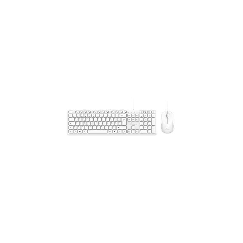 Mediarange Cablegeb. Teclado Raton Set, Qwertz, Sym,1.5m,Sw