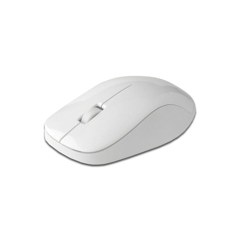 Mediarange Mros106 Teclado Ratón Incluido Hogar Rf Inalámbrico Qwertz Alemán Plata, Blanco
