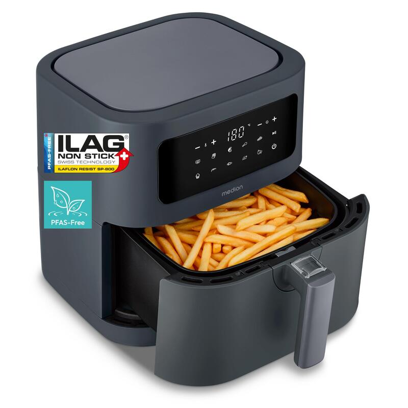 Medion Freidora Life Md 11740 E40 Xl (Gris, 2.150 Watt, Korb 5,2 Liter) 50079504