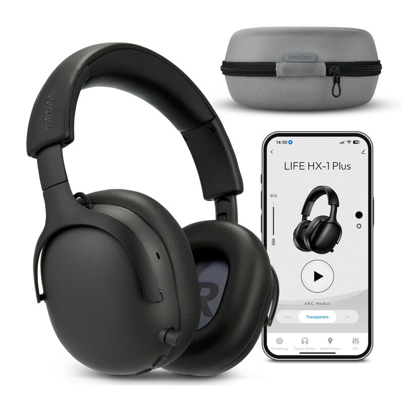 Medion Life Hx-1 Plus Over Ear-Auriculares Negro