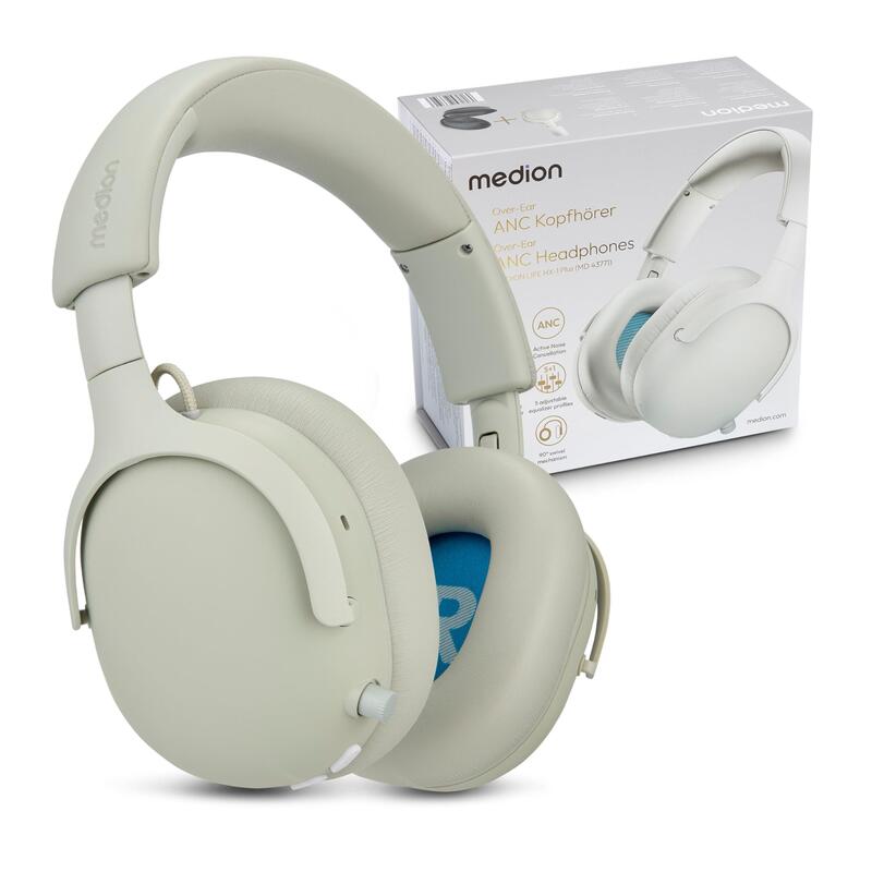 Medion Life Hx-1 Plus Over Ear-Kopfhörer Weiss