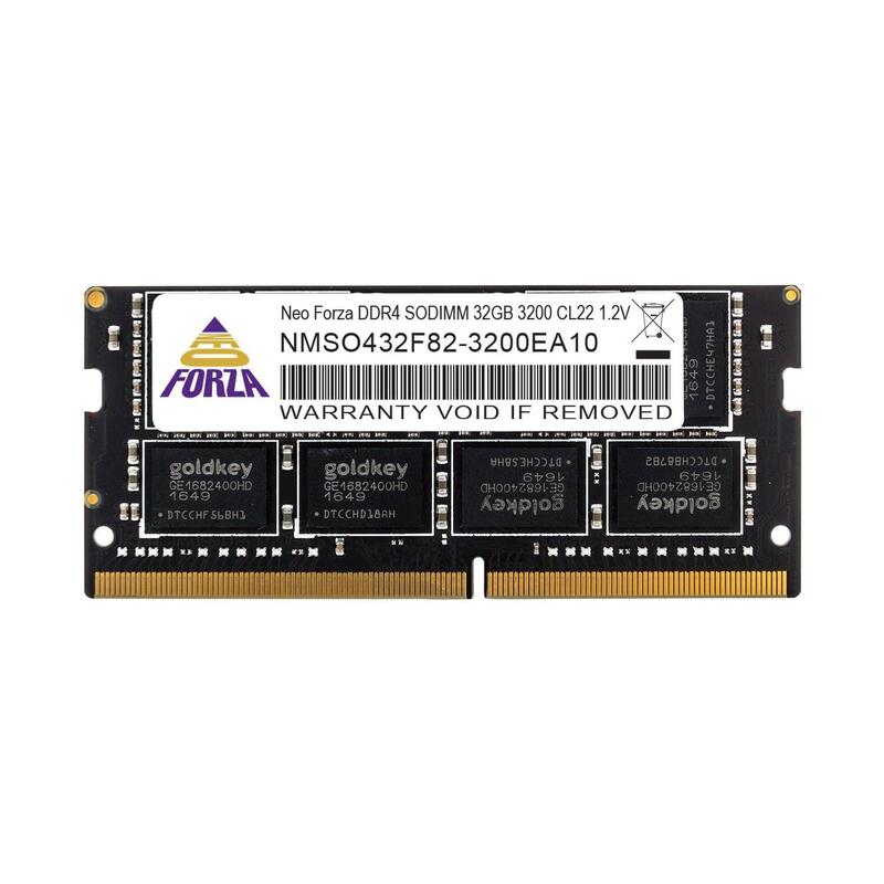 Memoria  32 Gb Ddr4-Ram So-Dimm Pc3200 Neo Forza Cl22 1x32gb