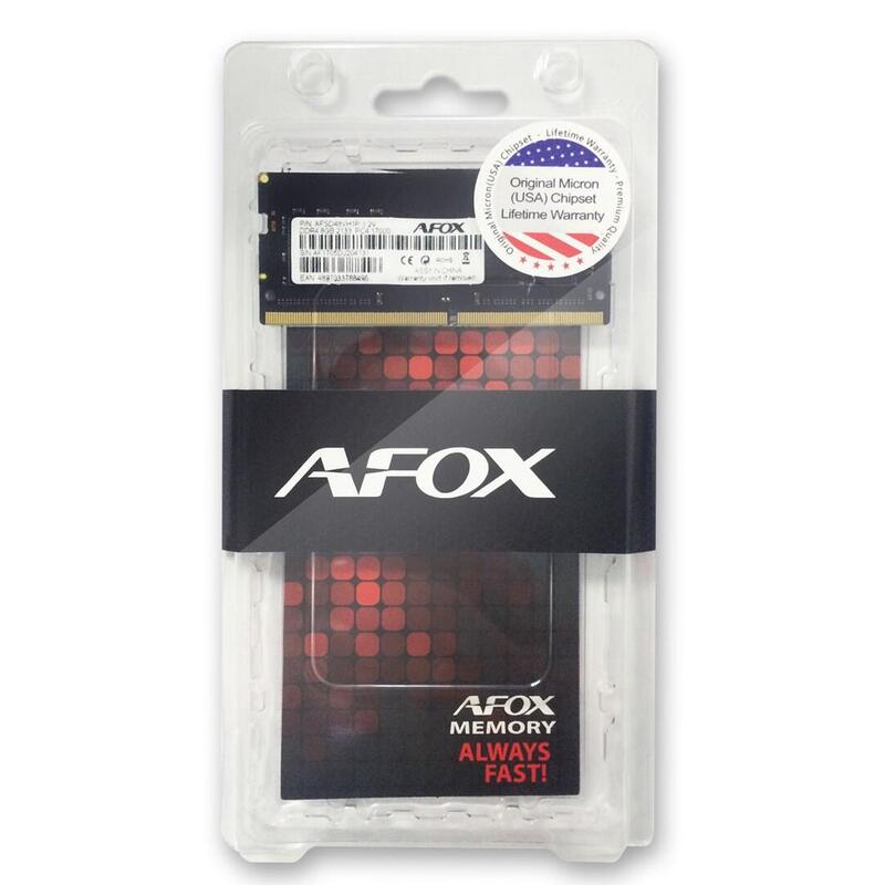 Memoria  Afox So-Dimm Ddr4 8gb 2666mhz Afsd48fk1p