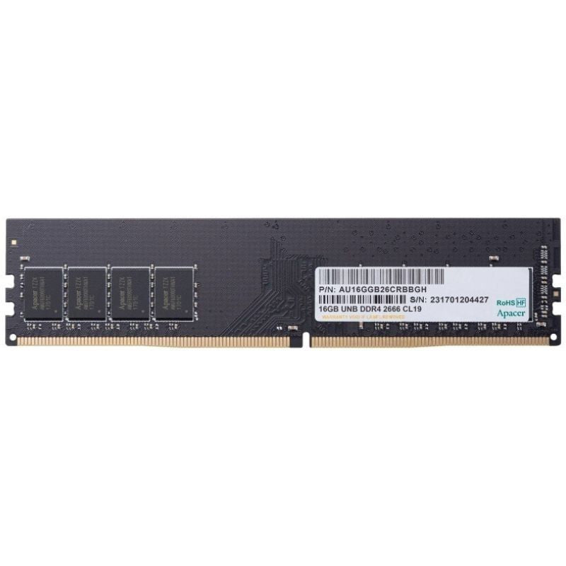 Memoria Apacer El.16g2v.Gnh 16gb Ddr4 2666mhz 1.2v Cl19 Dimm