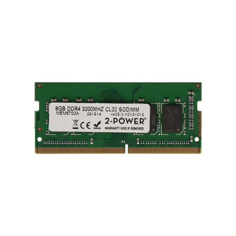 Memoria Ram 2-Power 8gb Ddr4 3200mhz Cl22 Sodimm 2p-Kvr32s22s8/8