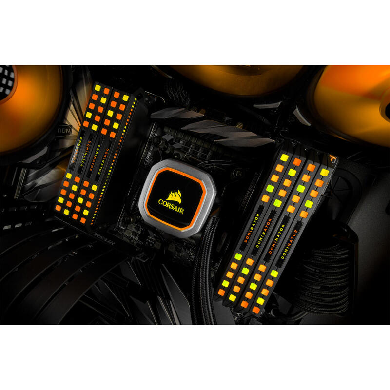 Memoria Ram Corsair Ddr4 16gb 2x8gb Pc 3600 Dominator Platinum Rgb Black Corsair Dominator Platinum Rgb, 16 Gb, 2 X 8 Gb, Ddr4, 3600 Mhz, 288-Pin Dimm
