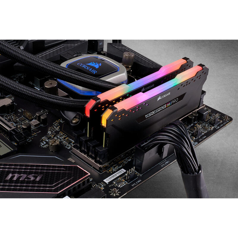Memoria Ram Corsair Ddr4 16gb 2x8gb Pc3600 Vengeance Rgb Pro Bla