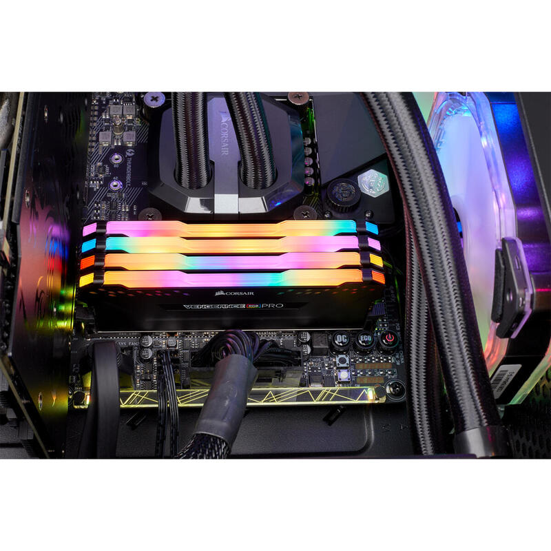 Memoria Ram Corsair Ddr4 32gb 4x8gb Pc3600 Vengeance Rgb Pro Bla