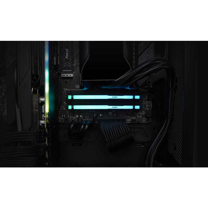 Memoria Ram Kingston 8gb Ddr5-5600mt/S Cl40 Dimm    Mem  Fury Beast Black Rgb